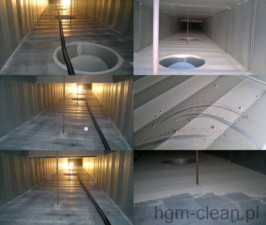 czyszczenie wentylacji metoda hydmaster (zdjęcie przed i po)
